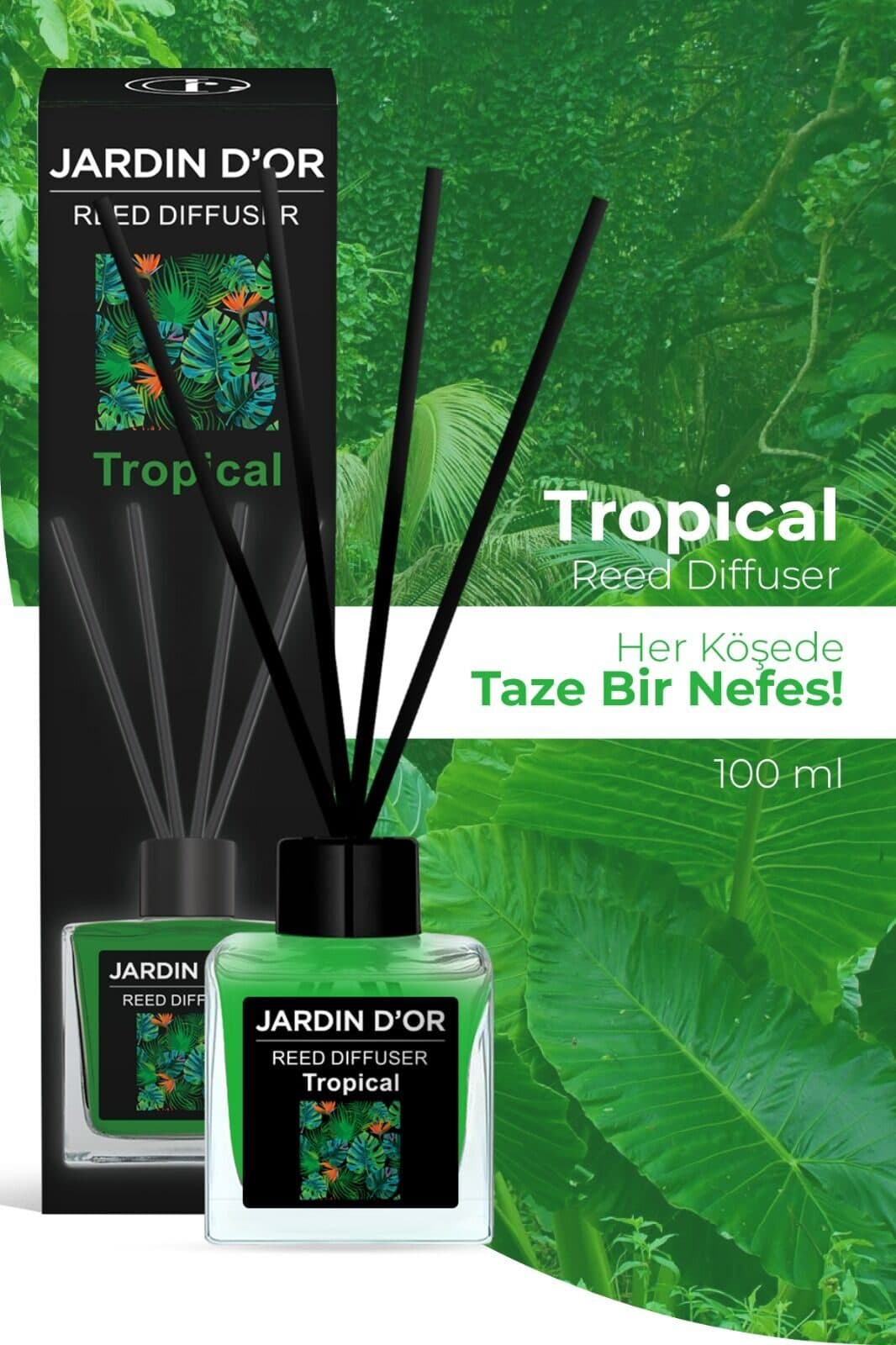 Ароматический диффузор с палочками JARDIN D’OR BLACK Tropical 100мл